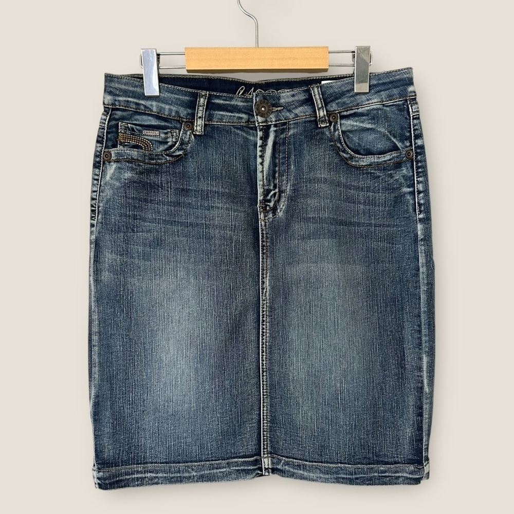 Carreli Classic Denim Pencil Skirt